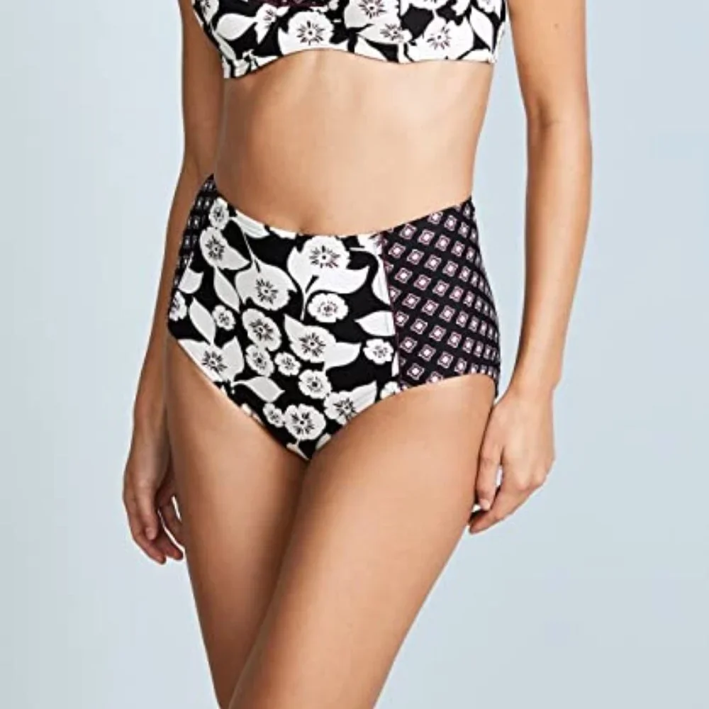 Kate Spade Aliso Beach Floral High Waist Swim Bikini Bottom